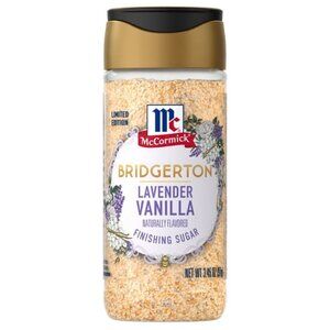 McCormick x Bridgerton 3.45 oz Finishing Sugar Bottle, Lavender Vanilla NEW